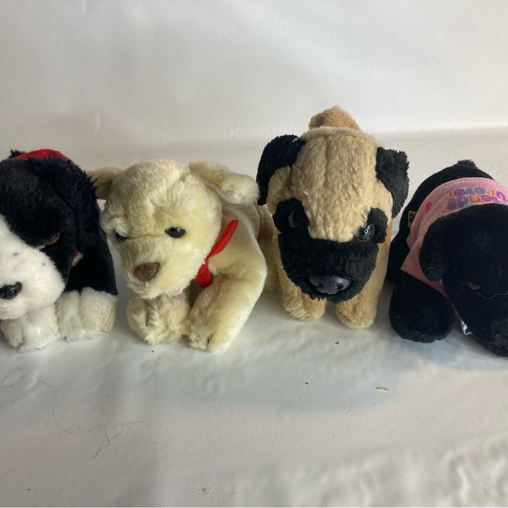 Build A Bear Kennel Pals Plush Mini Dog Lot 4